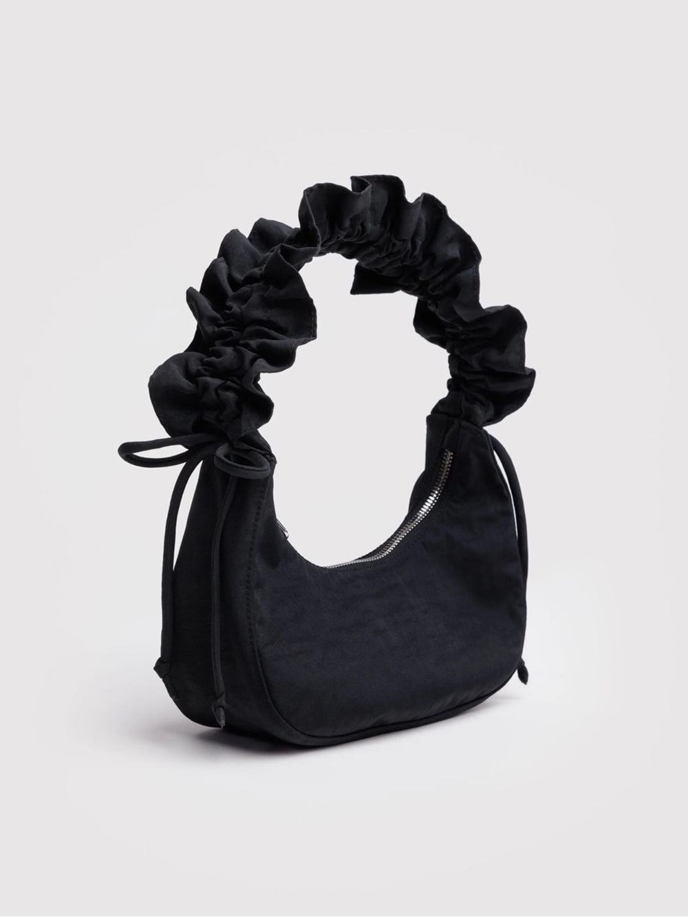 BAGGU Molly Goddard Black Mini Ruffle Crescent